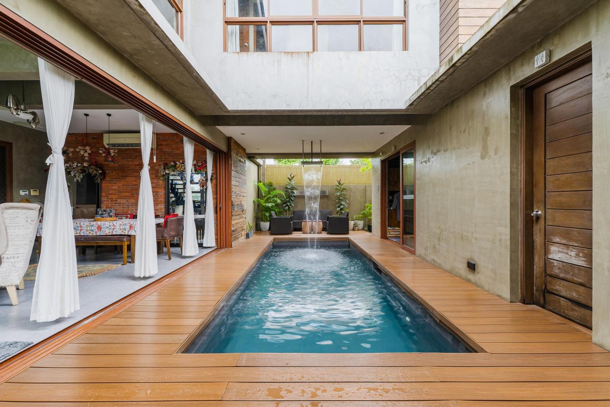 Isla Villa 1 Amazing Waterfall Pool House Near Beach, Bars & Restaurants マクタン エクステリア 写真